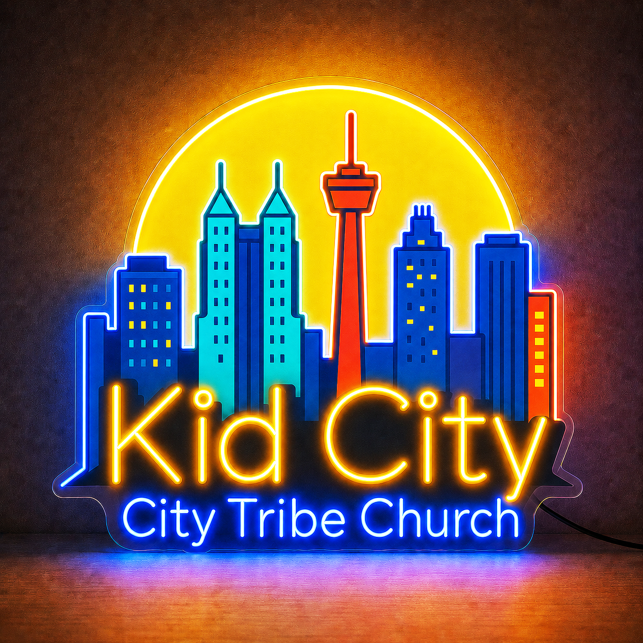 Kid City (city tribe church) Custom LED Neon Sign