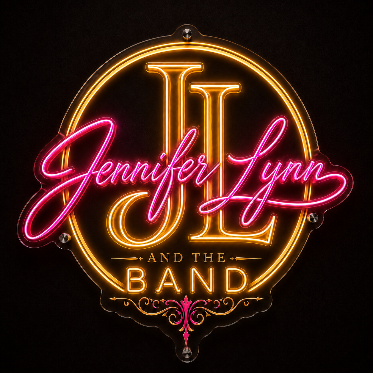 Jennifer Lynn AND THE BAND Custom LED Neon Sign