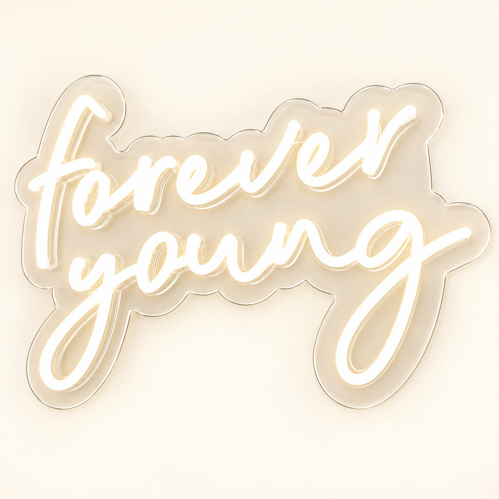 Forever Young Script LED Neon Sign image 6