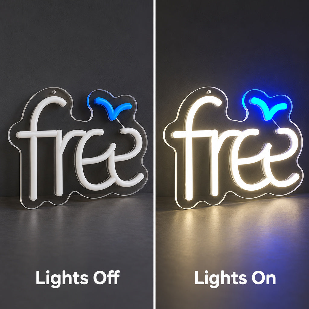 Free With Blue Bird LED Neon Sign image 3