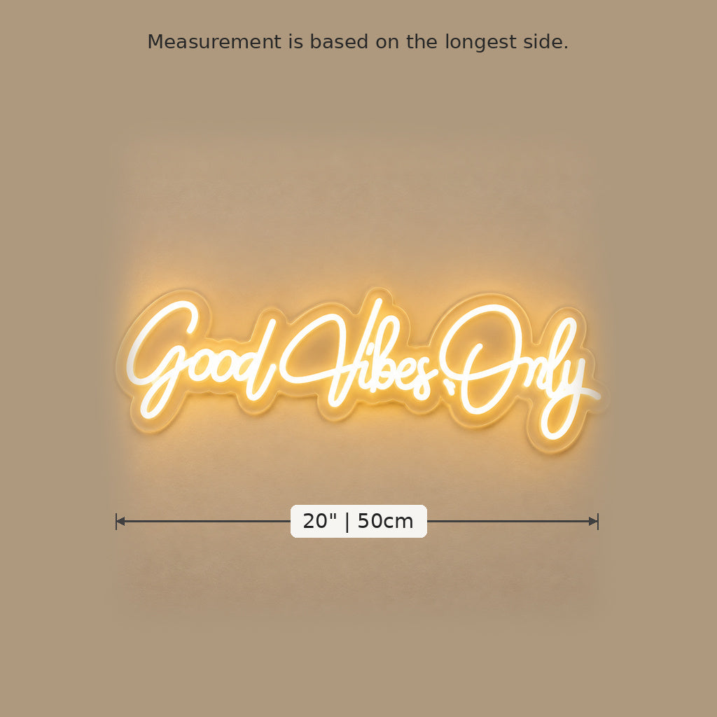 Good Vibes Only Script LED Neon Sign image 5