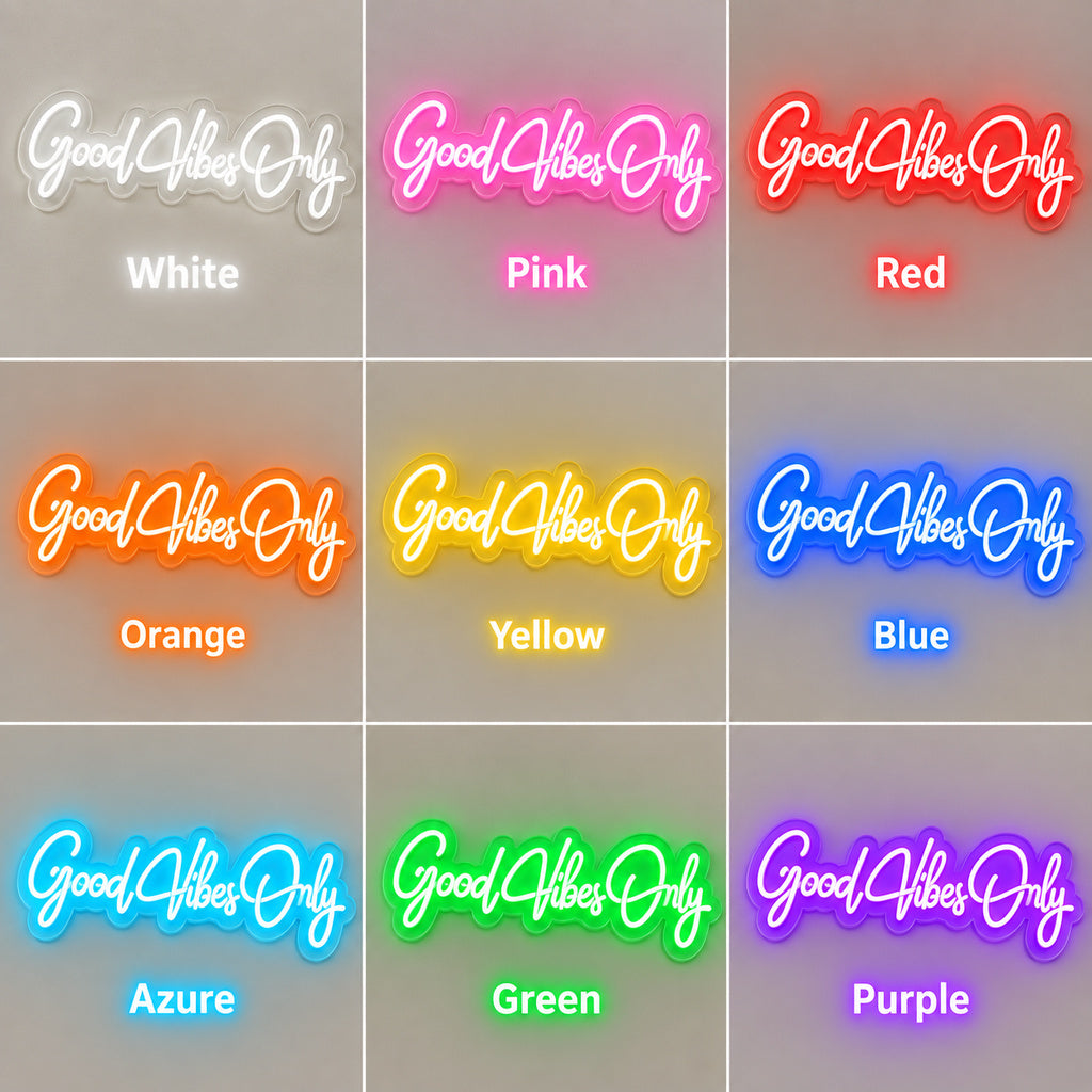 Good Vibes Only Script LED Neon Sign image 4
