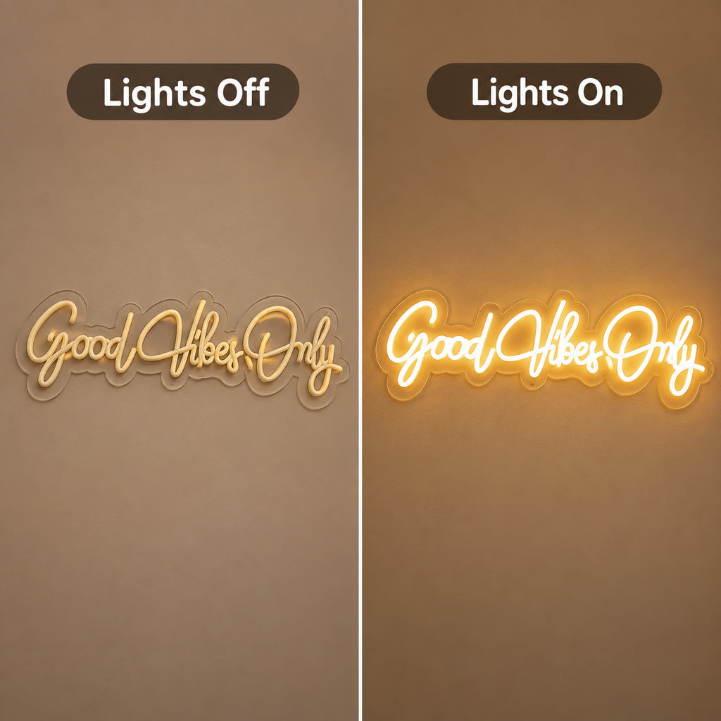 Good Vibes Only Script LED Neon Sign image 3