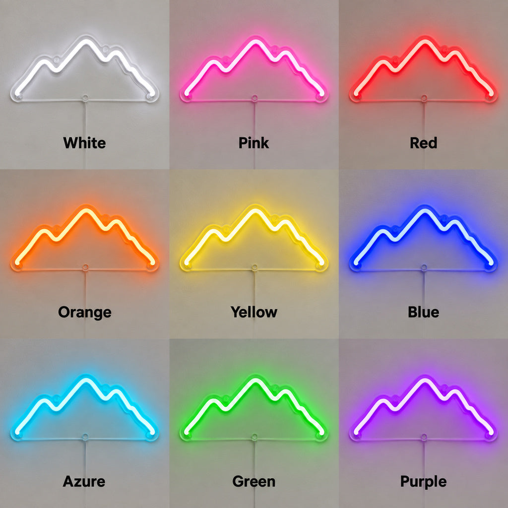 Green Mountain Outline LED Neon Sign image 4