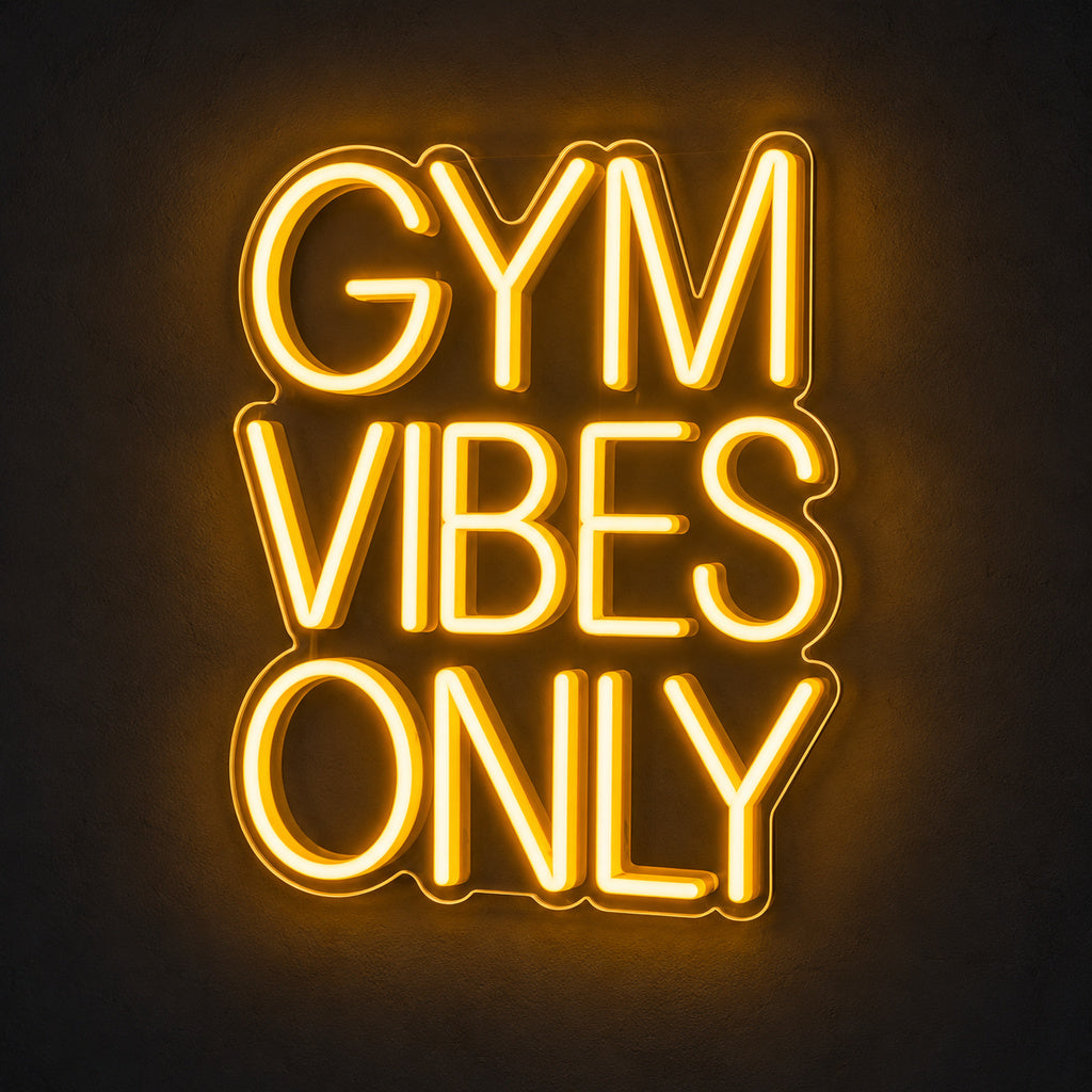 Gym Vibes Only LED Neon Sign image 1