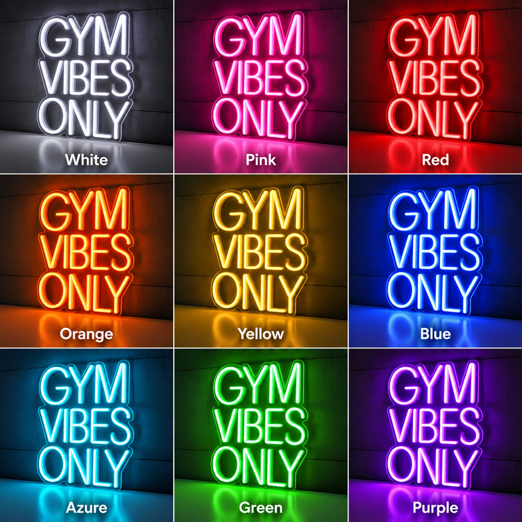 Gym Vibes Only LED Neon Sign image 4