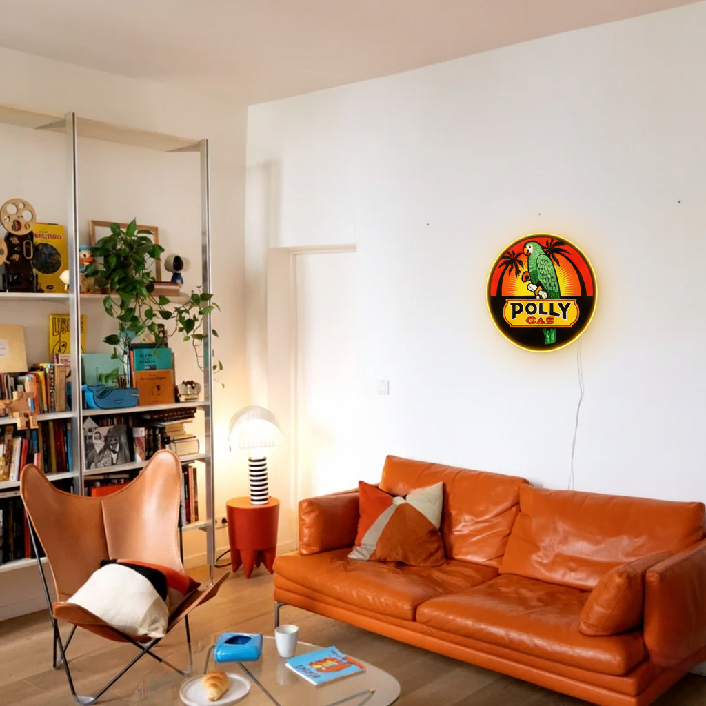 ShineNeon™ Sunset Parrot Glow | Retro Coastal Gas Station Neon Sign