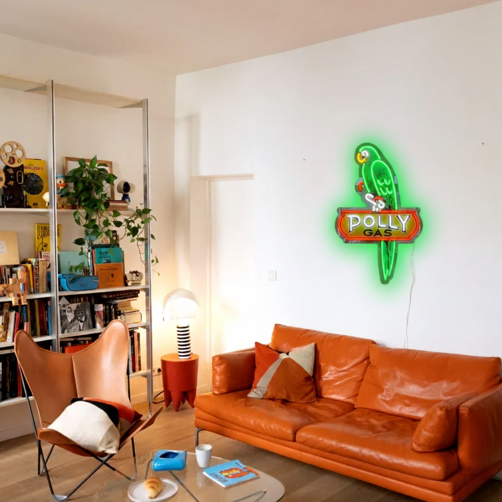 ShineNeon™ Retro Gas Station Parrot | Vintage Americana Garage Sign