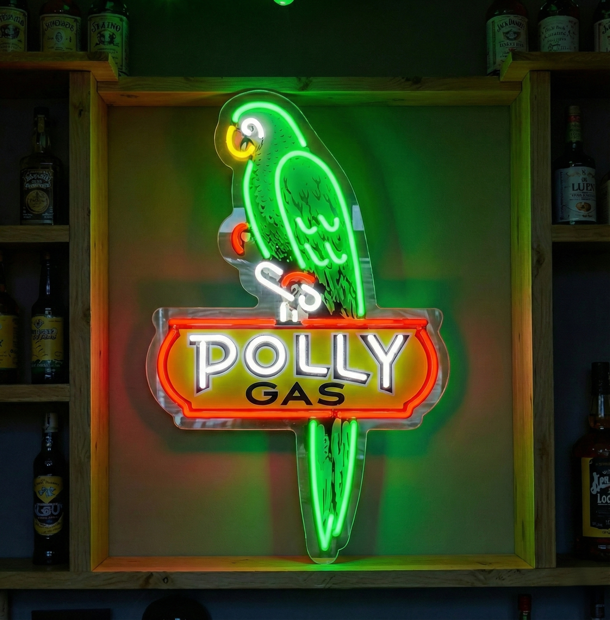 ShineNeon™ Retro Gas Station Parrot | Vintage Americana Garage Sign