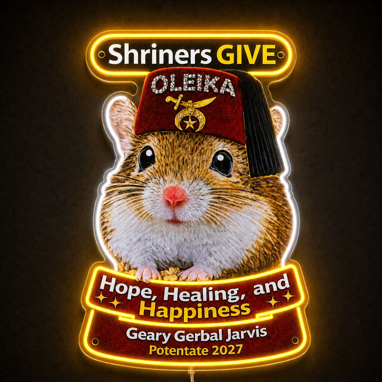For Shriners Custom LED Neon Sign