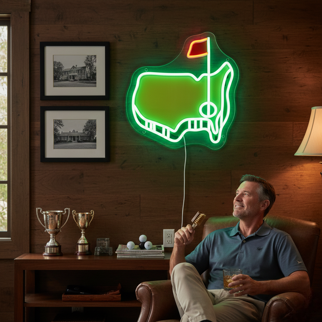 Golf USB LED Neon Sign for Bar Garage Man Cave and Gift