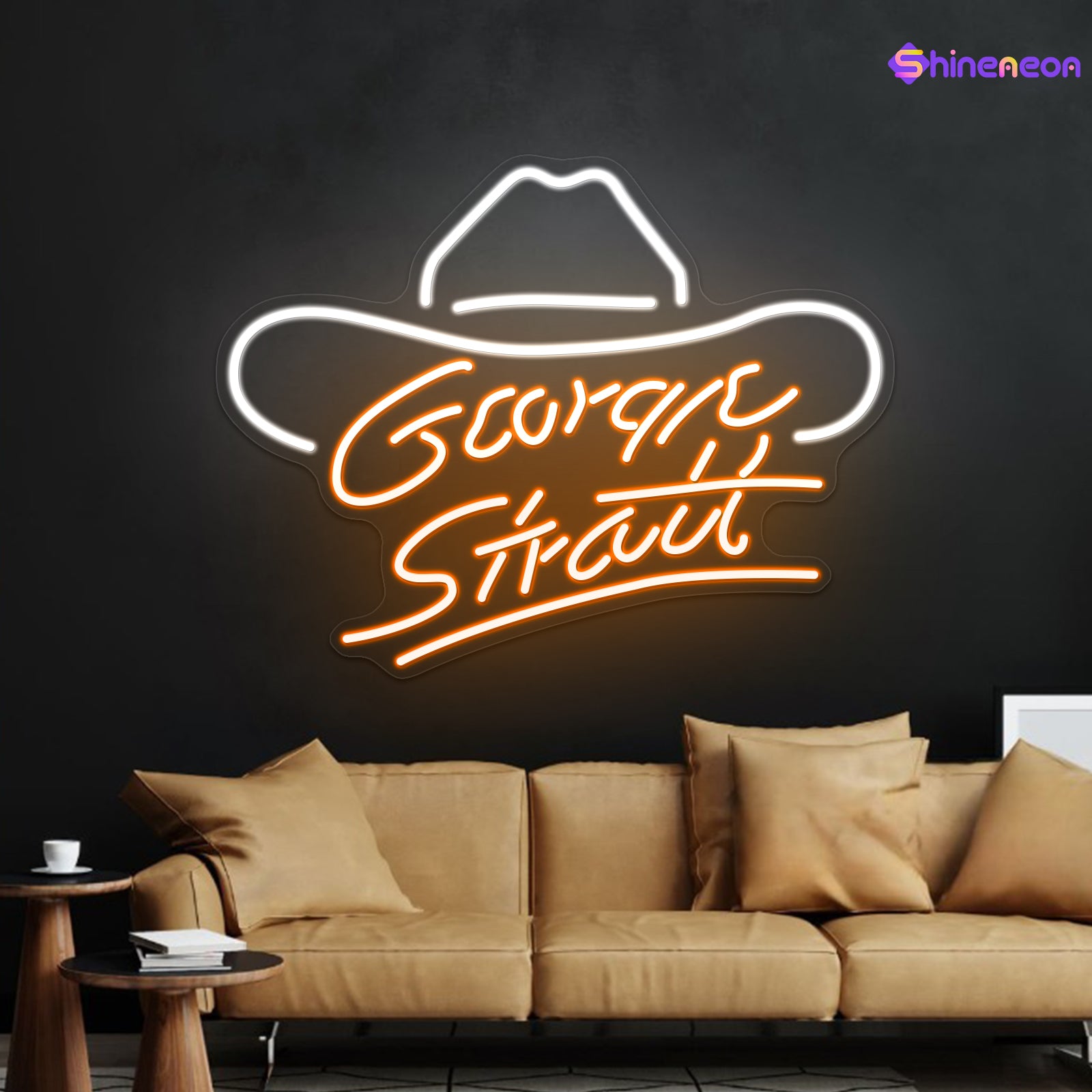 George Strait USB Led Neon Sign Home Decor Wall Art
