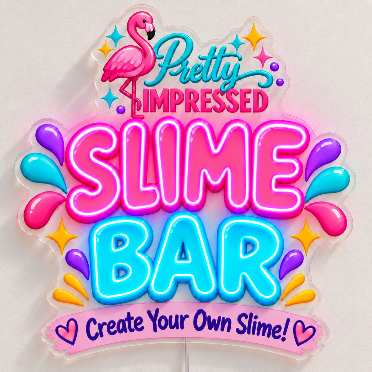 SLIME BAR Custom LED Neon Sign