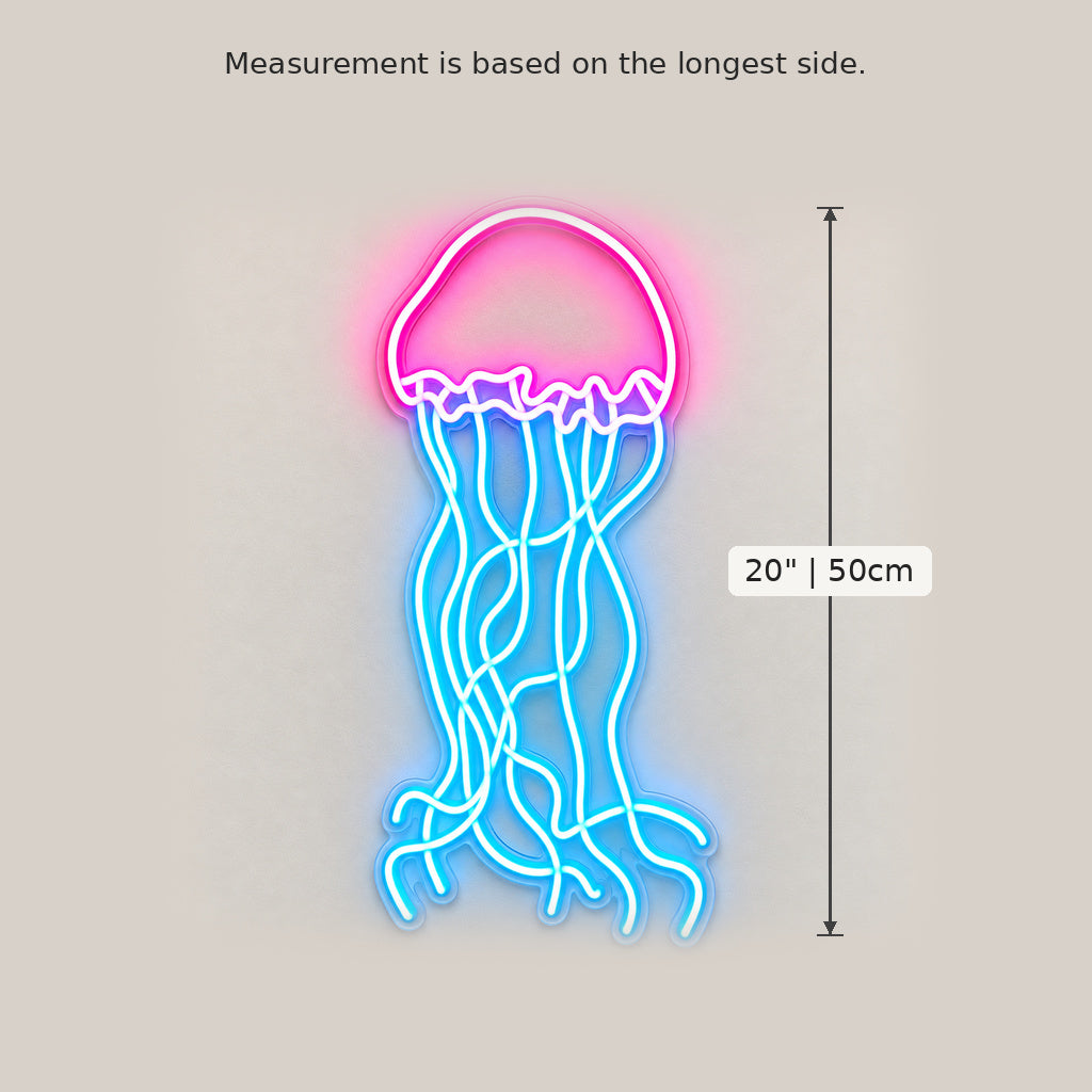 Jellyfish Pink Blue LED Neon Sign image 5