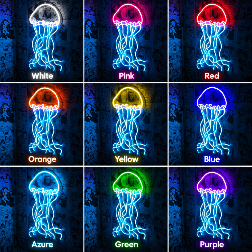 Jellyfish Pink Blue LED Neon Sign image 4