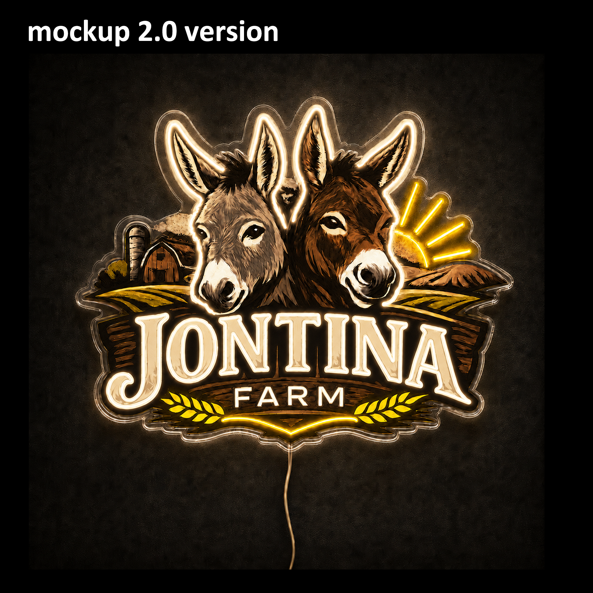 JONTINA FARM Custom LED Neon Sign