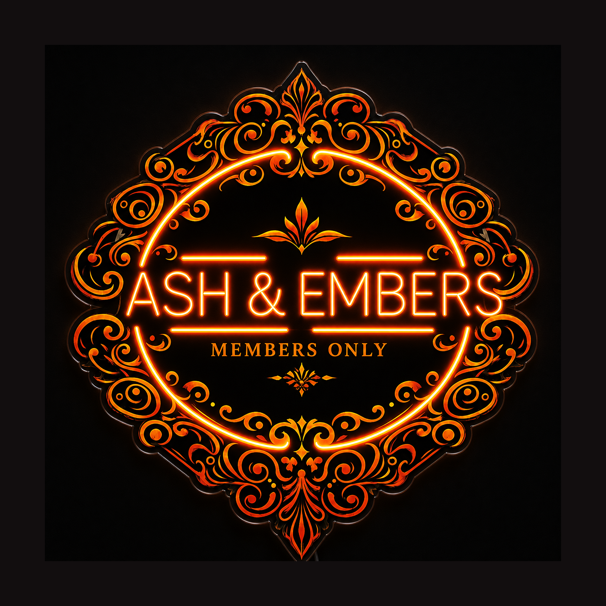 ASH & EMBERS Custom LED Neon Sign