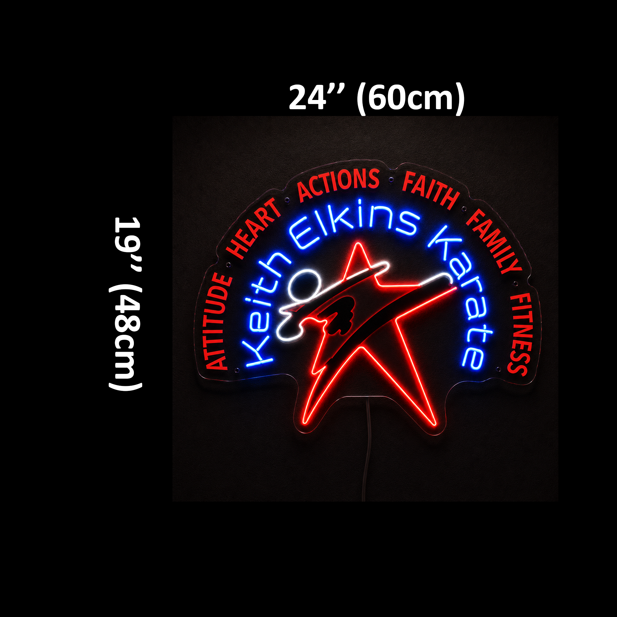 Keith Elkins Karate Custom LED Neon Sign