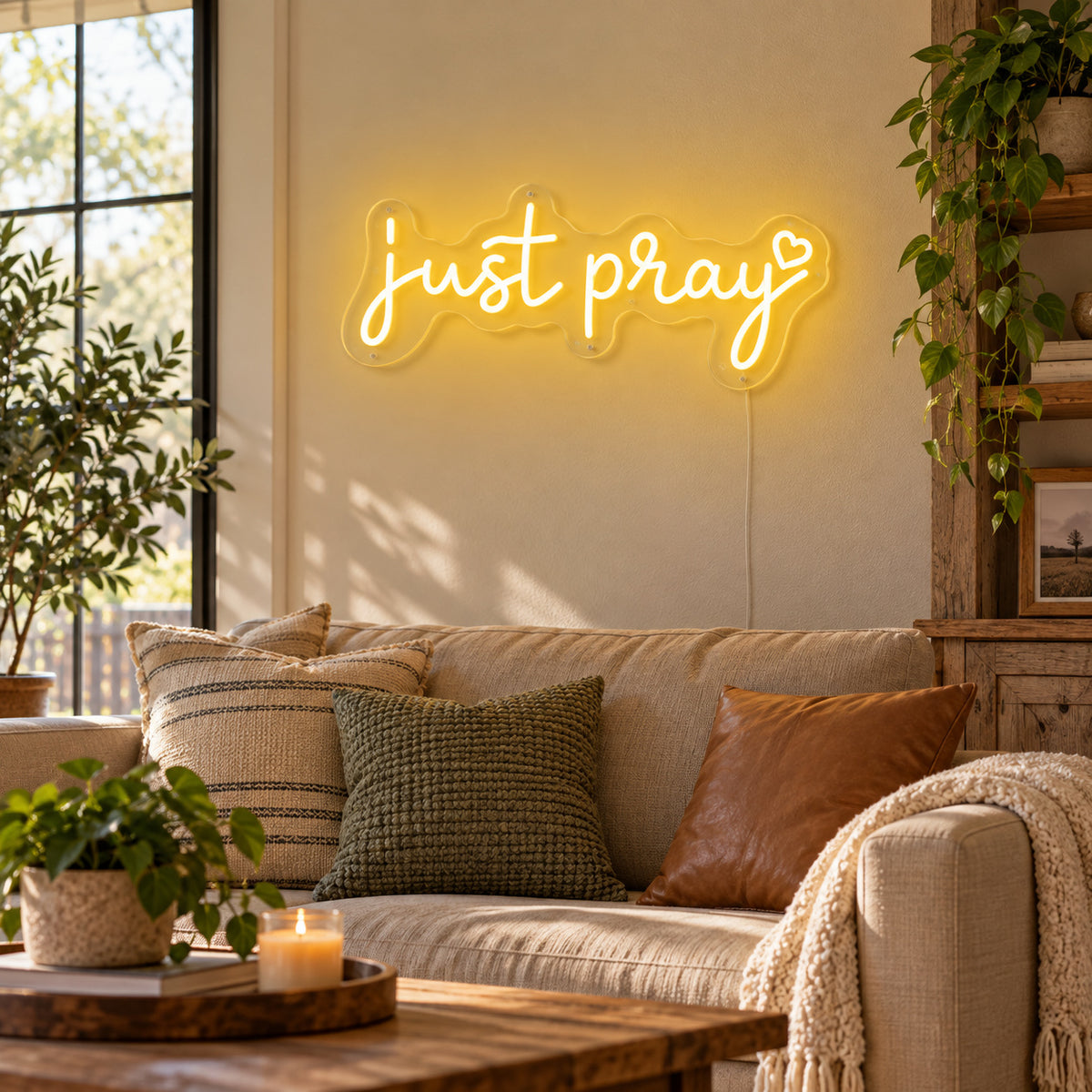 Just Pray LED Neon Sign — image 03