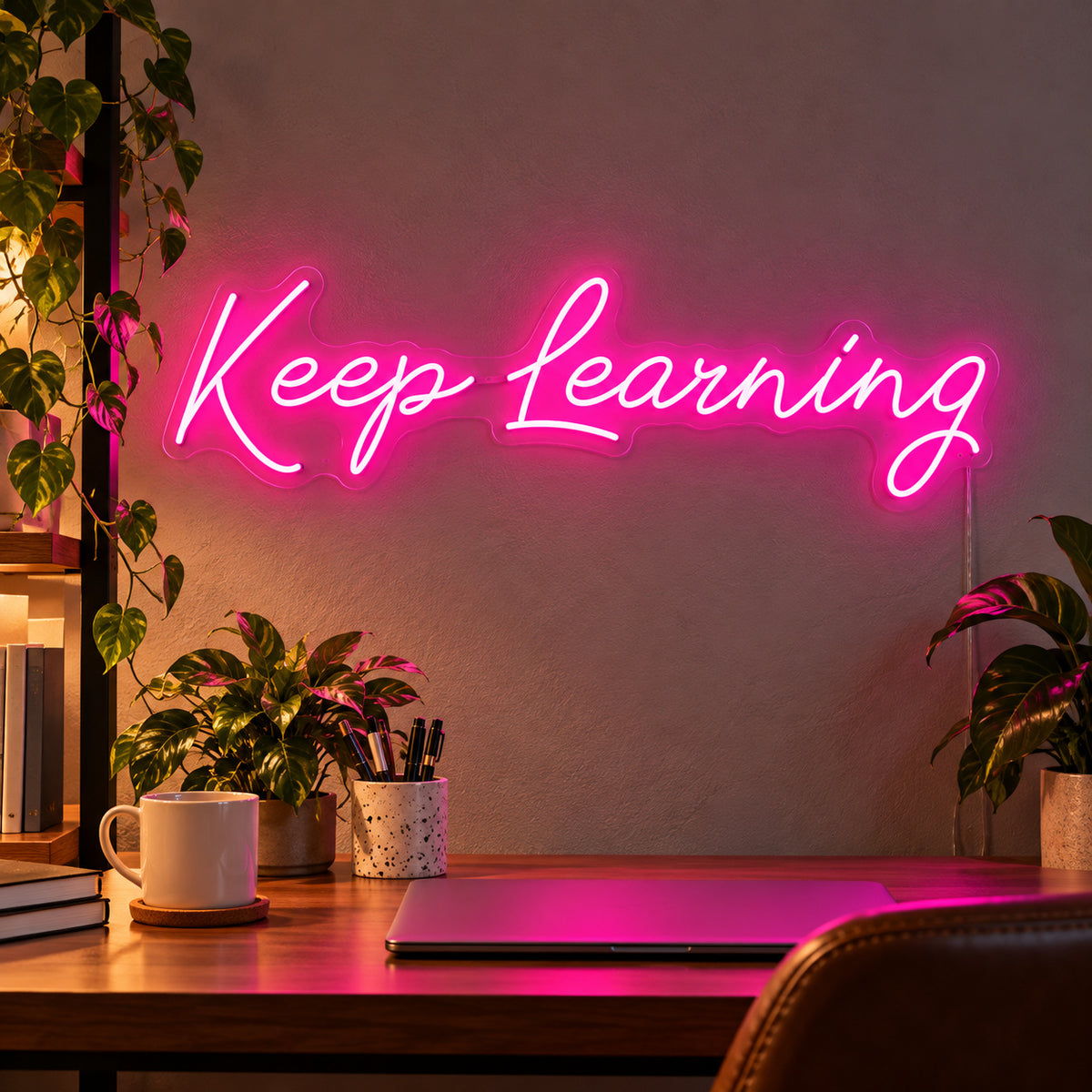 Keep Learning LED Neon Sign — image 01