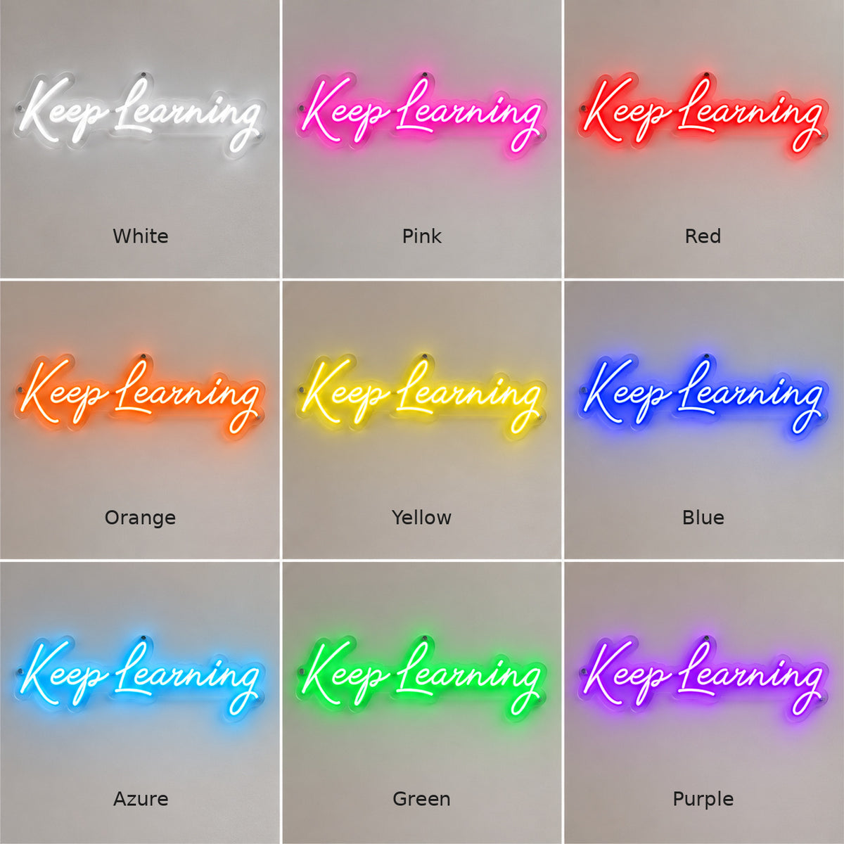 Keep Learning LED Neon Sign — image 04