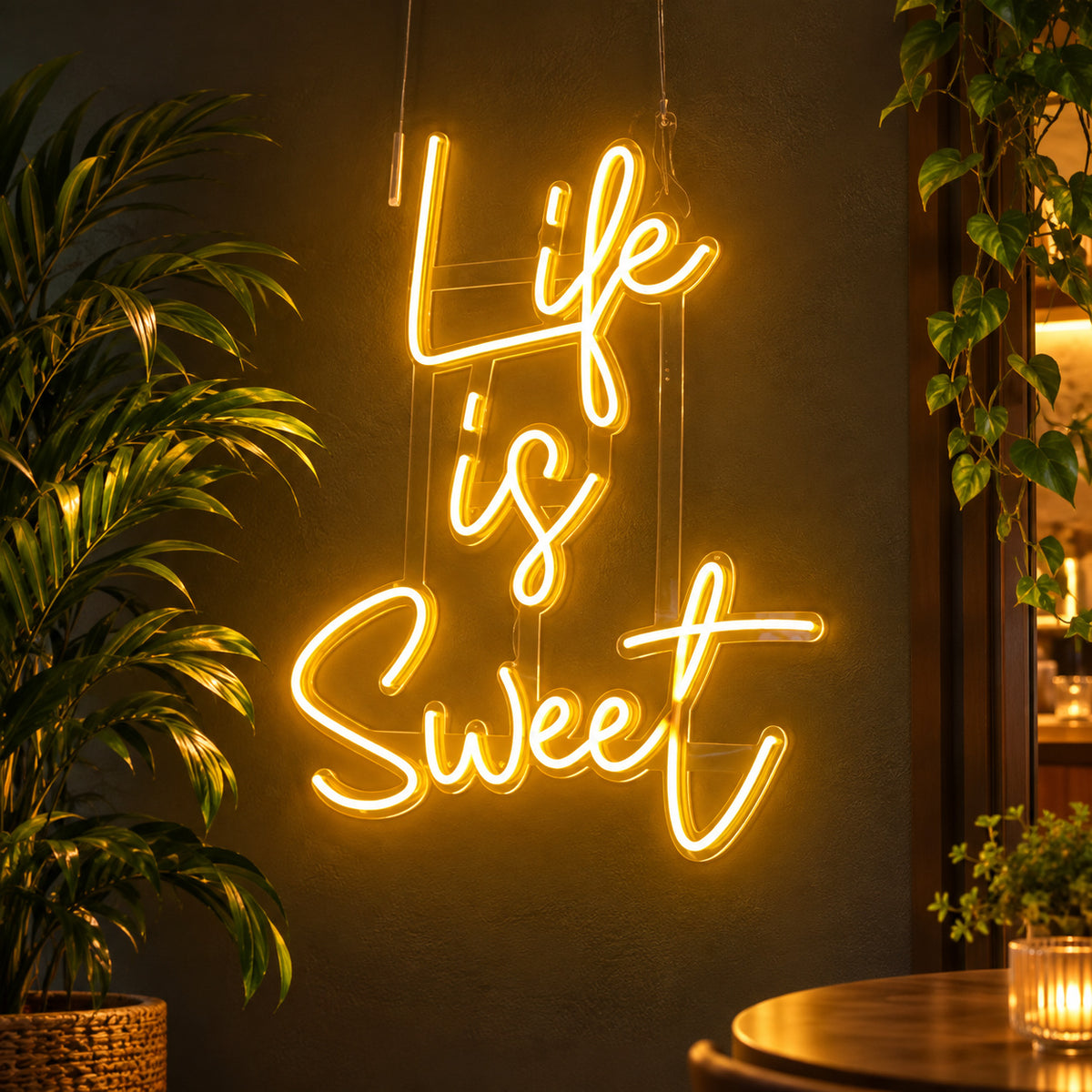 Life Is Sweet LED Neon Sign — image 01