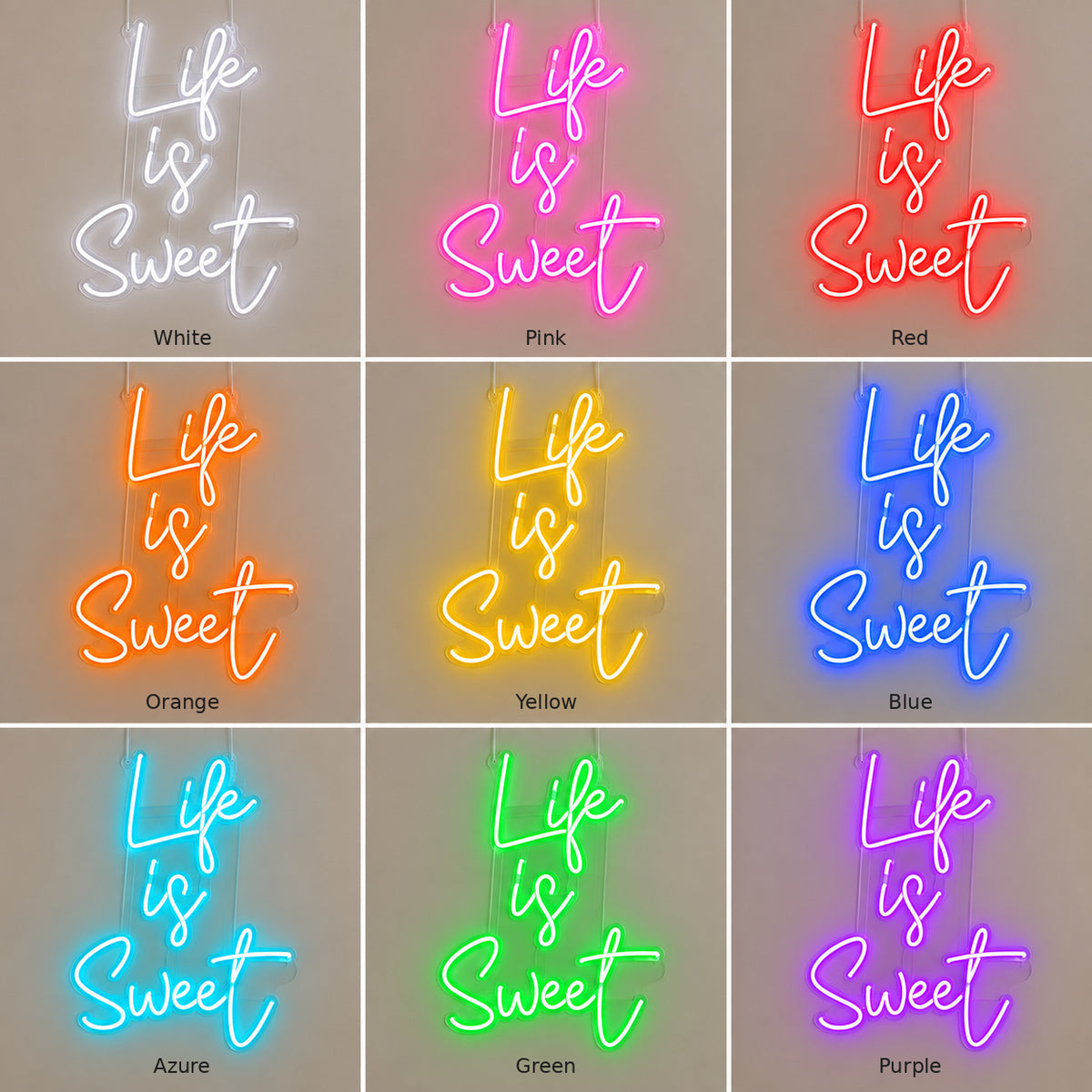 Life Is Sweet LED Neon Sign — image 04
