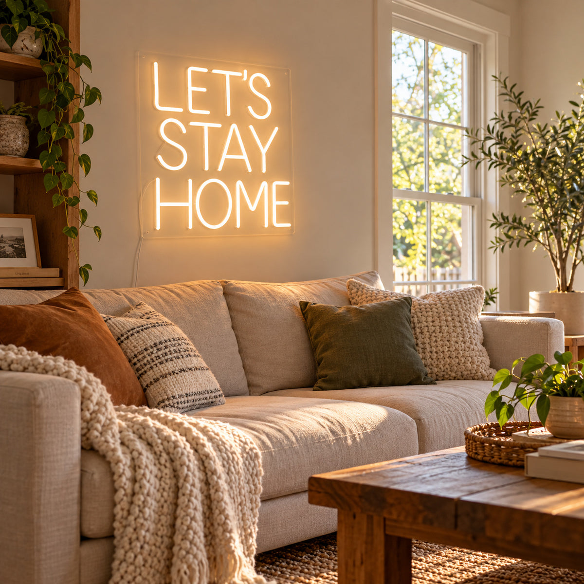 Lets Stay Home LED Neon Sign — image 03
