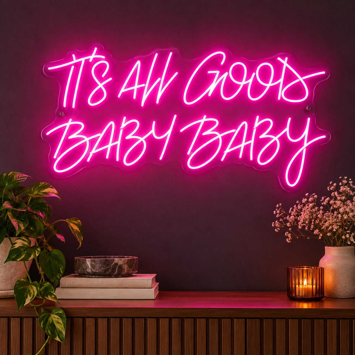 Its All Good Baby Style 007 LED Neon Sign — image 01