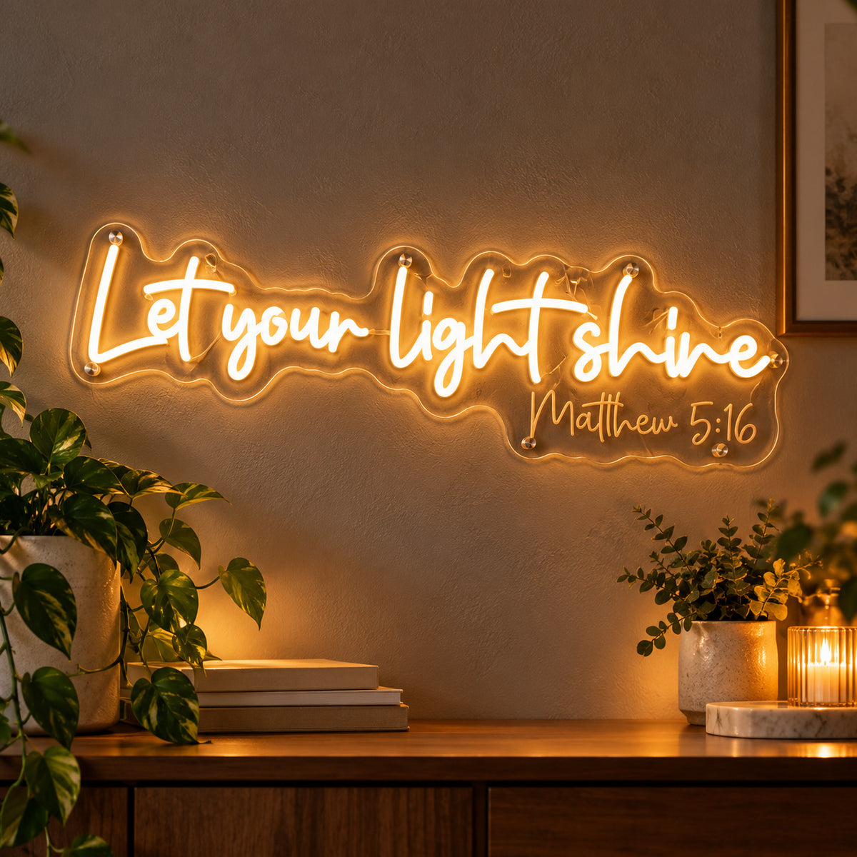 Let Your Light Shine LED Neon Sign — image 01