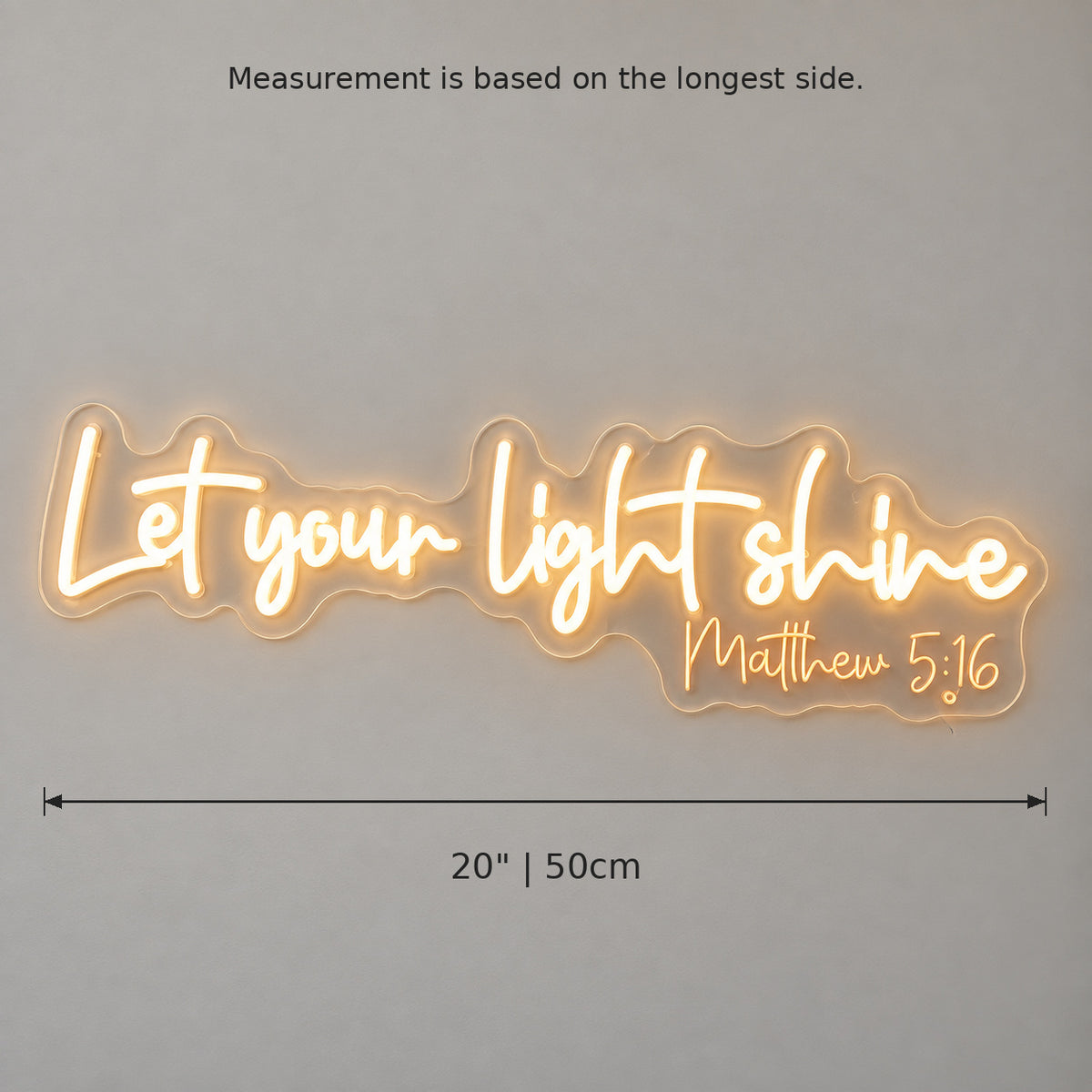 Let Your Light Shine LED Neon Sign — image 05