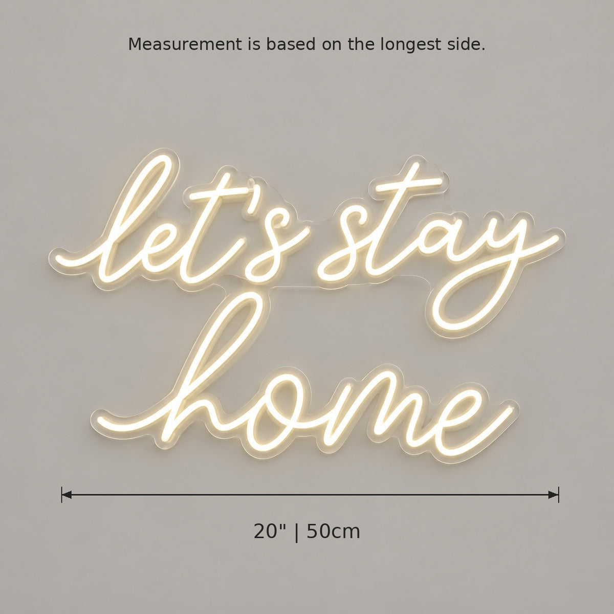 Lets Stay Home Style 048 LED Neon Sign — image 05