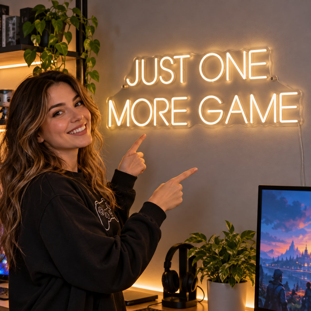 Just One More Game LED Neon Sign — image 02