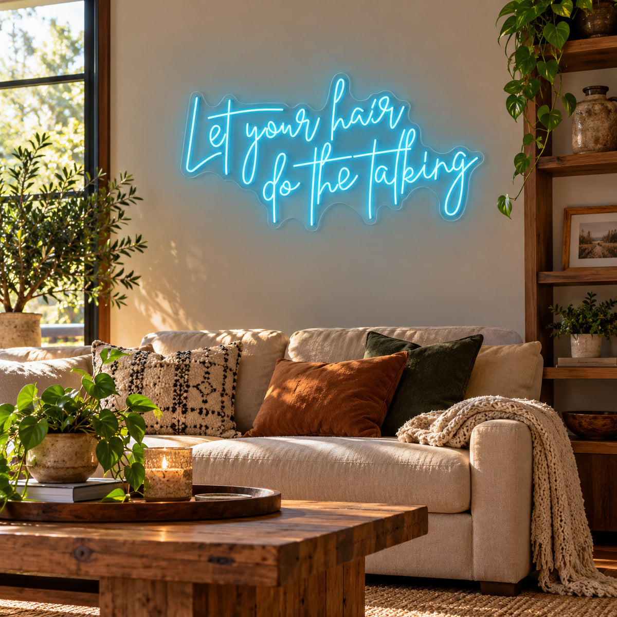 Let Your Hair Do The Talking LED Neon Sign — image 03