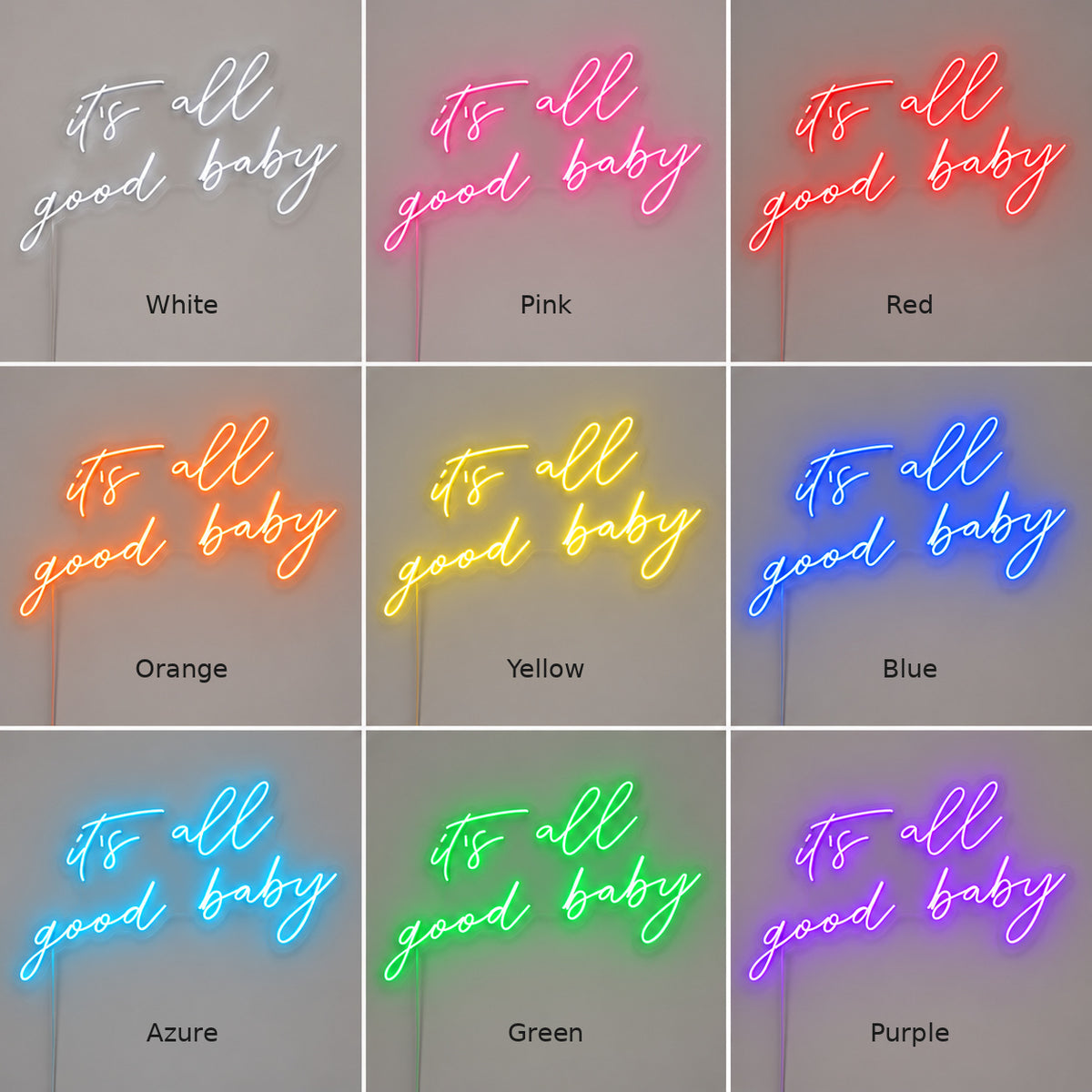 Its All Good Baby Style 008 LED Neon Sign — image 04