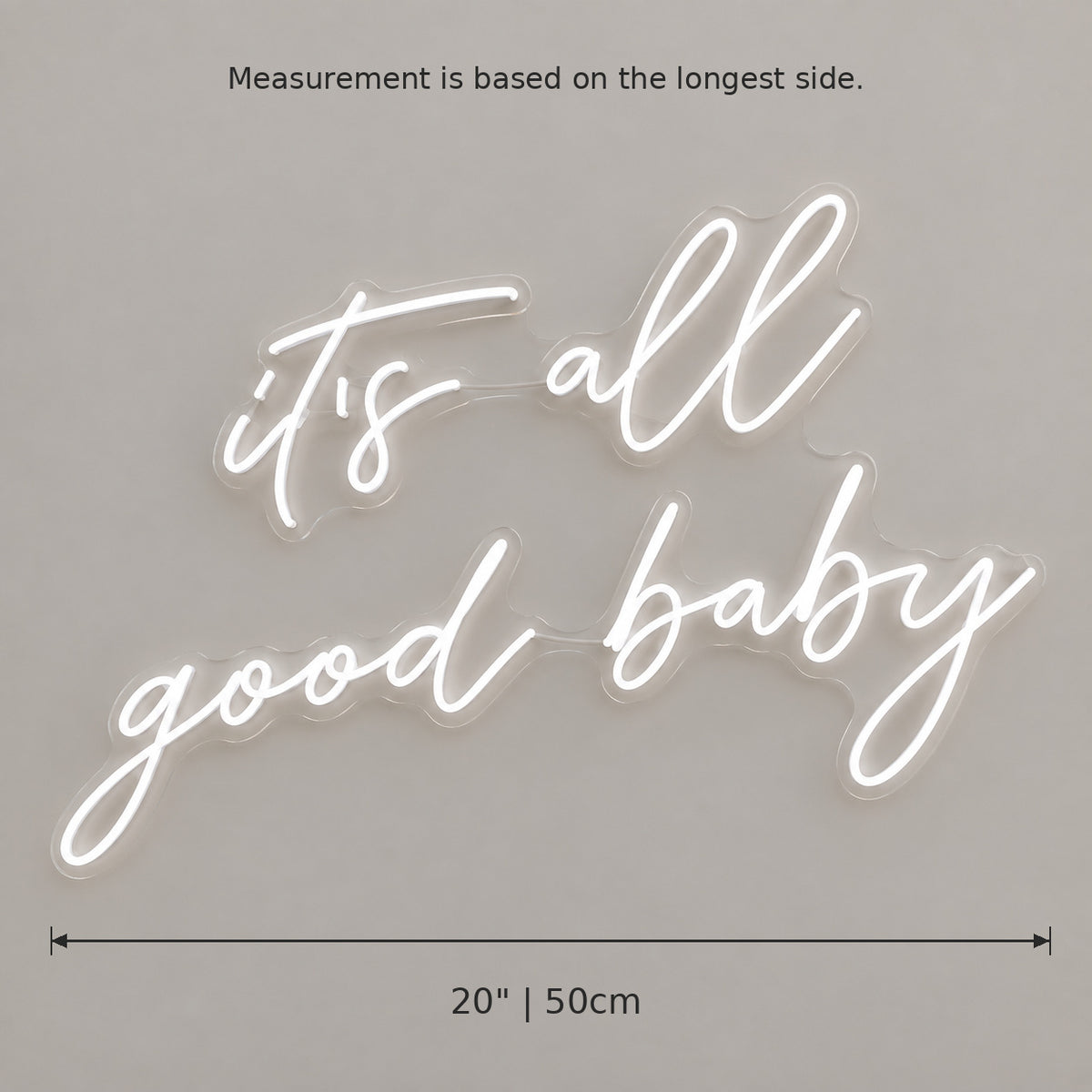 Its All Good Baby Style 008 LED Neon Sign — image 05