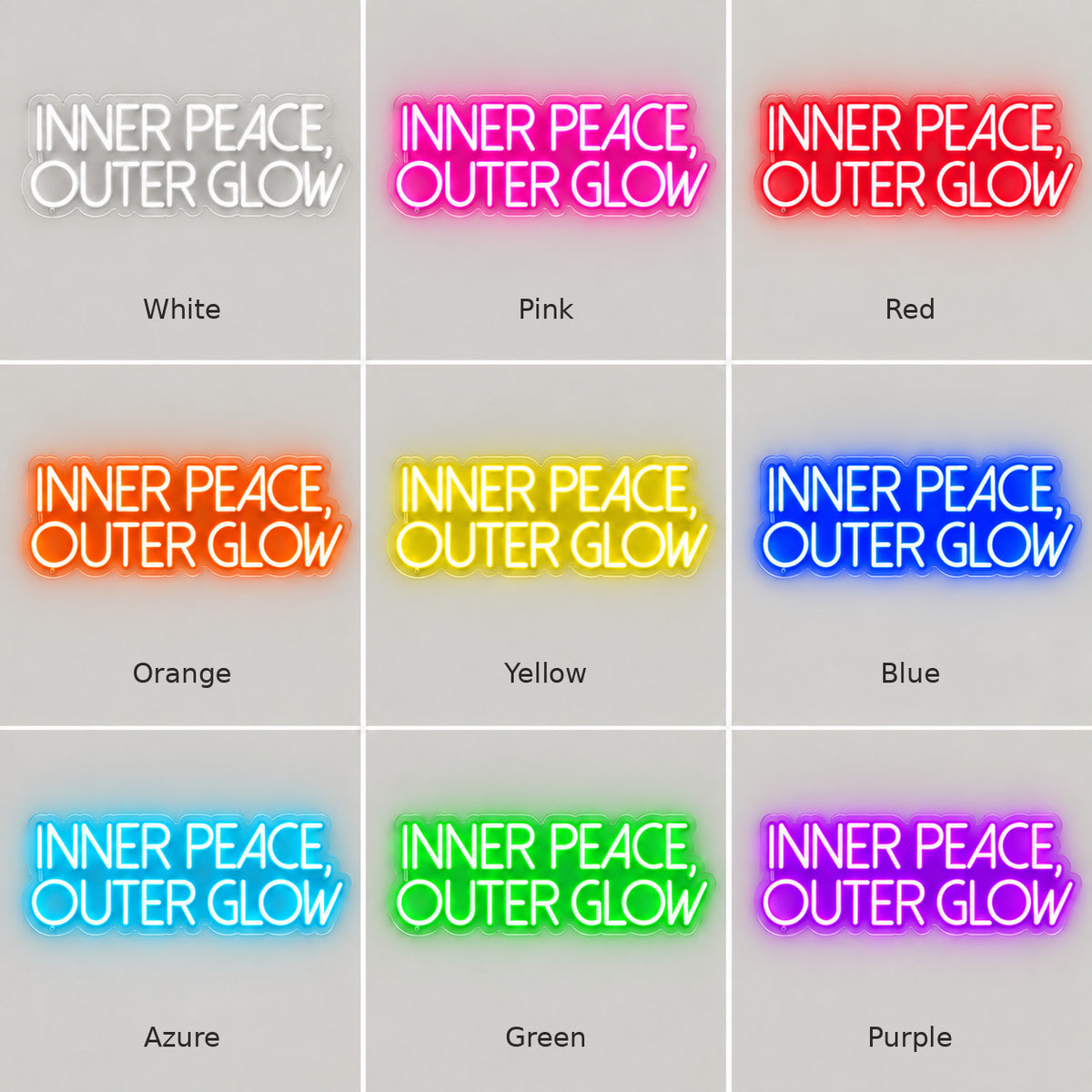 Inner Peace Outer Glow LED Neon Sign — image 04