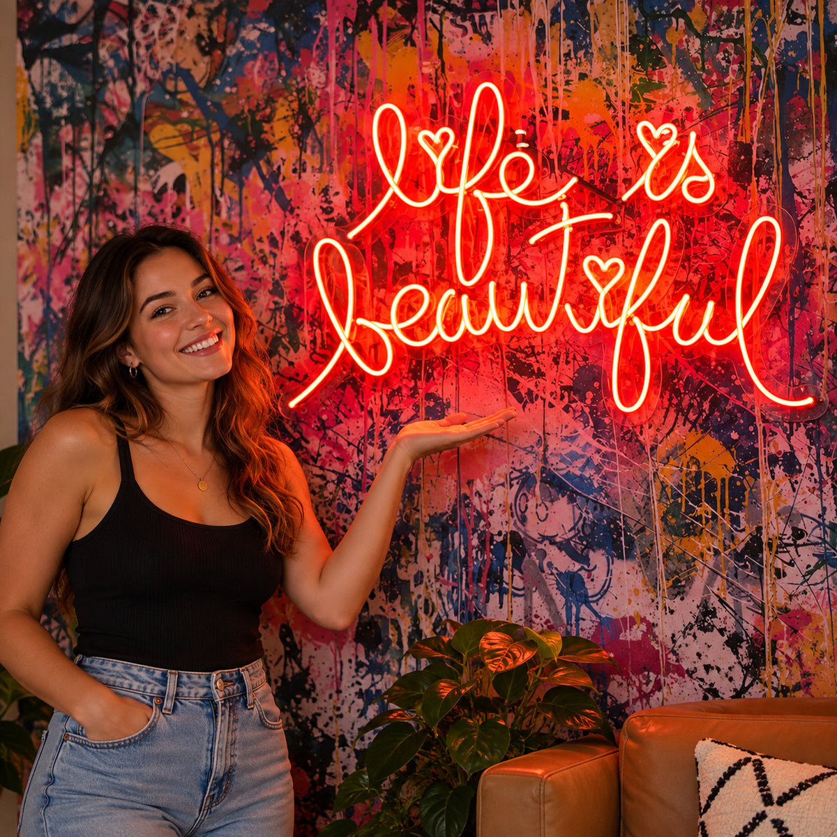 Life Is Beautiful LED Neon Sign — image 02