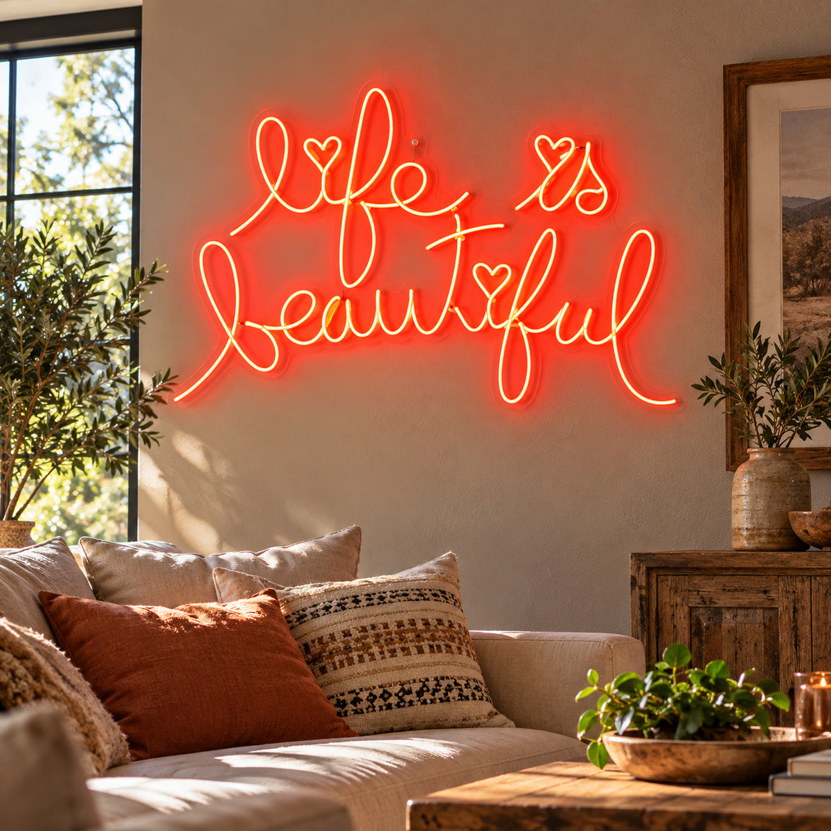 Life Is Beautiful LED Neon Sign — image 03