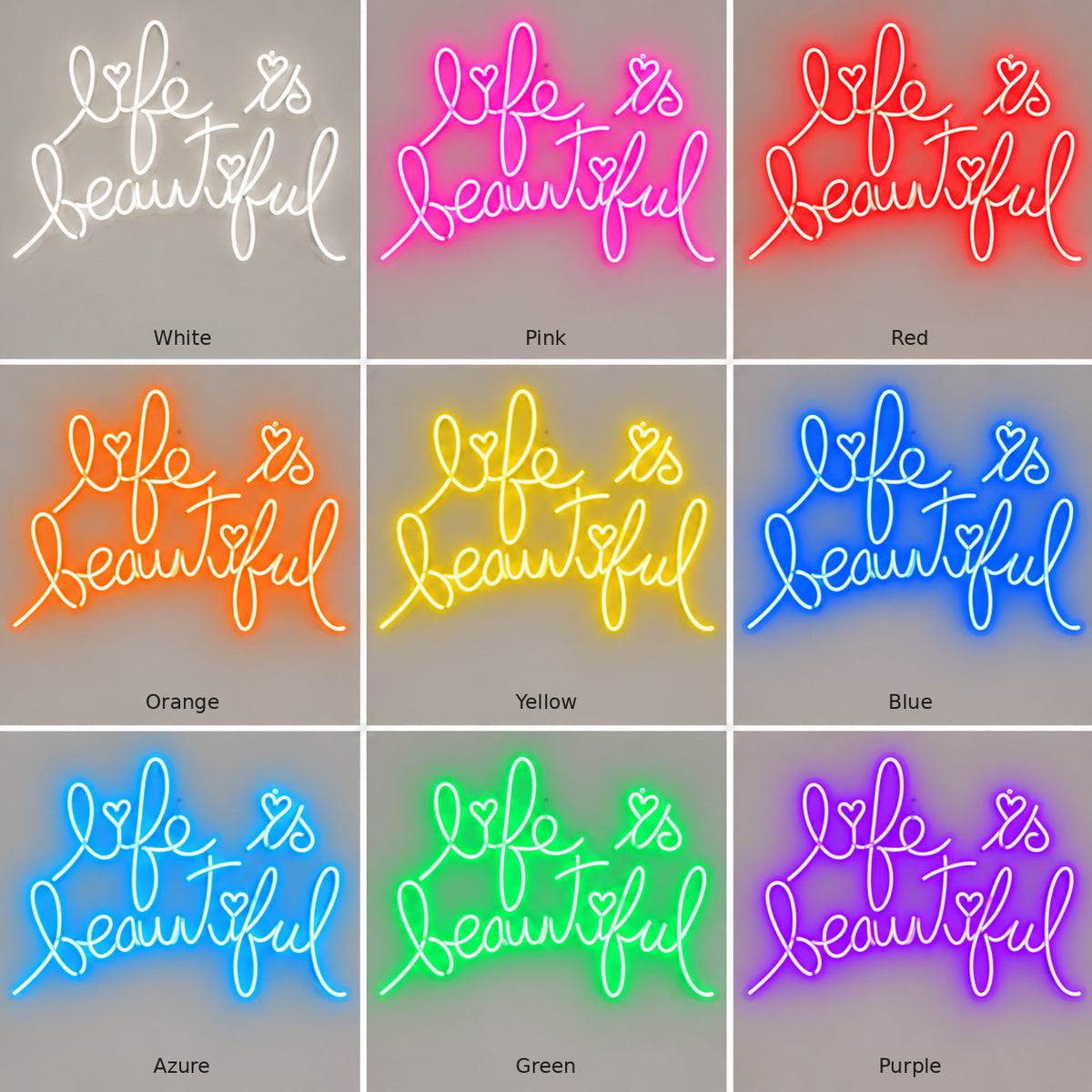 Life Is Beautiful LED Neon Sign — image 04
