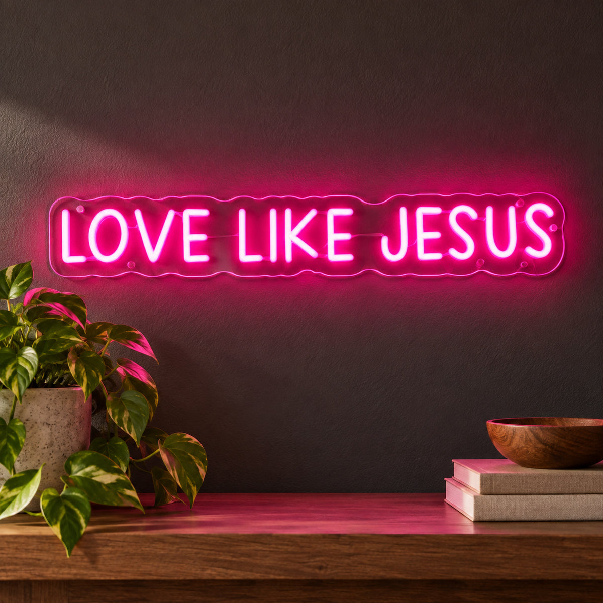 Love Like Jesus LED Neon Sign — image 01