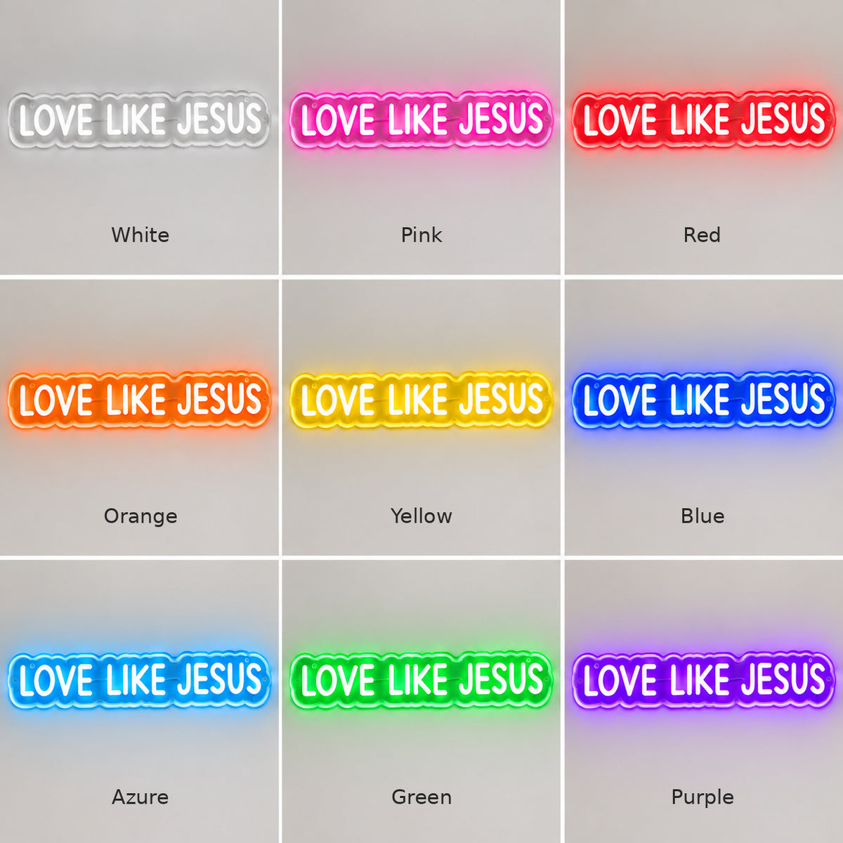 Love Like Jesus LED Neon Sign — image 04