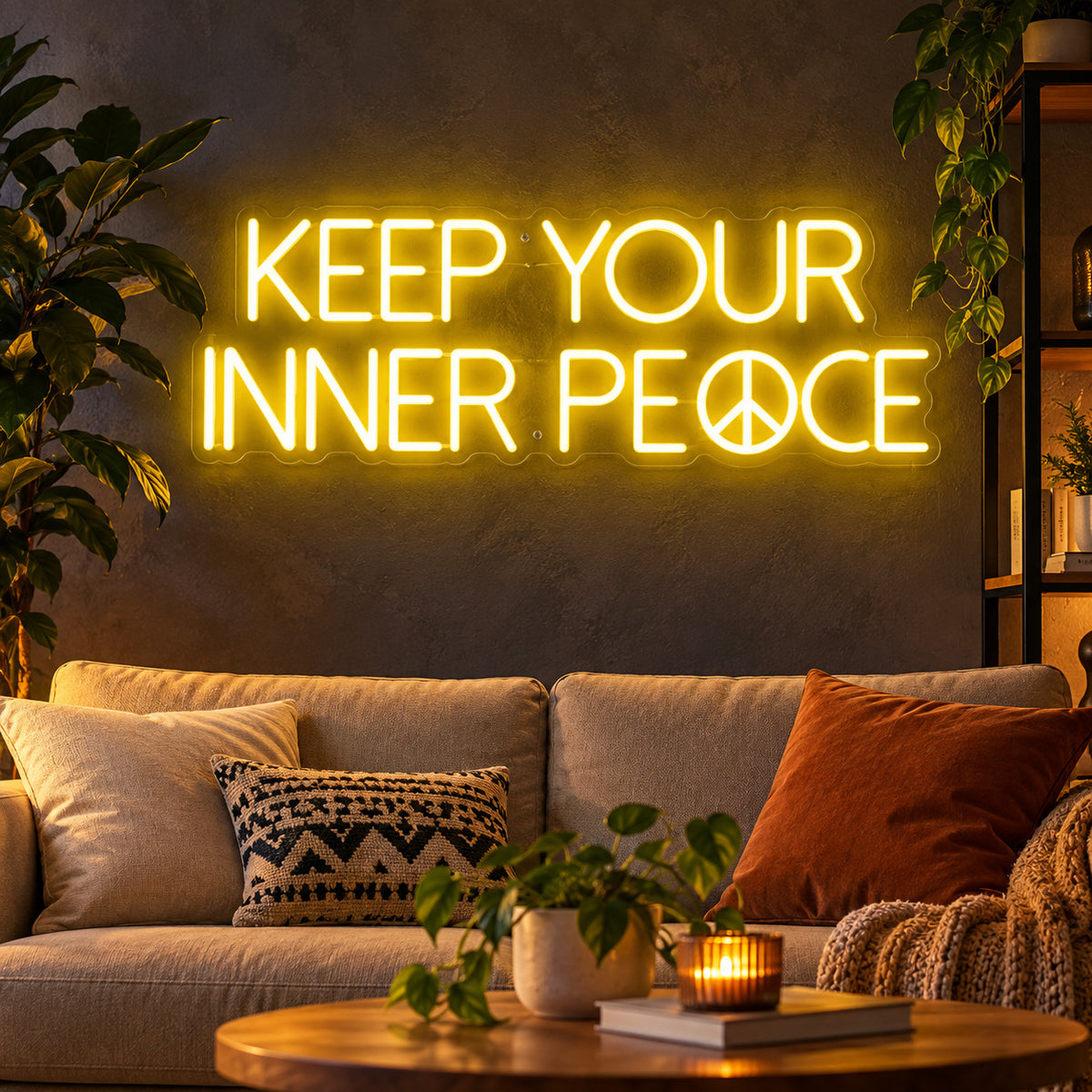 Keep Your Inner Peace LED Neon Sign — image 01