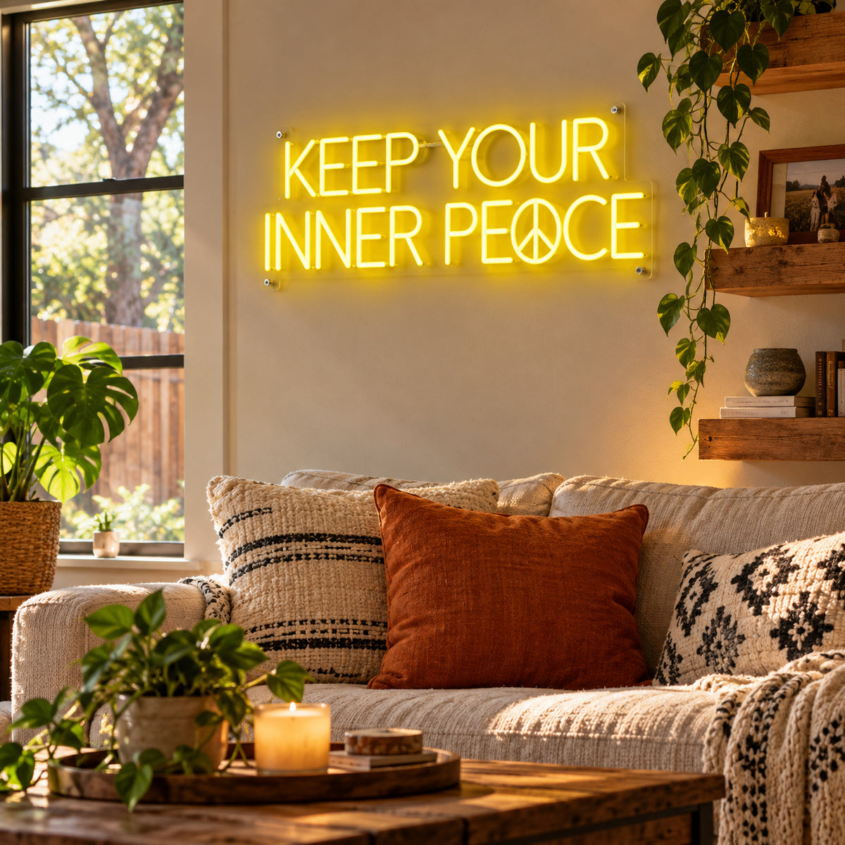 Keep Your Inner Peace LED Neon Sign — image 03