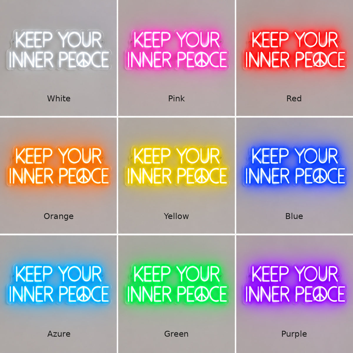 Keep Your Inner Peace LED Neon Sign — image 04