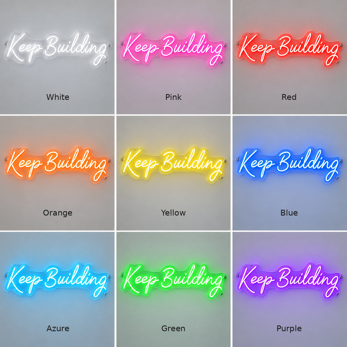 Keep Building LED Neon Sign — image 04