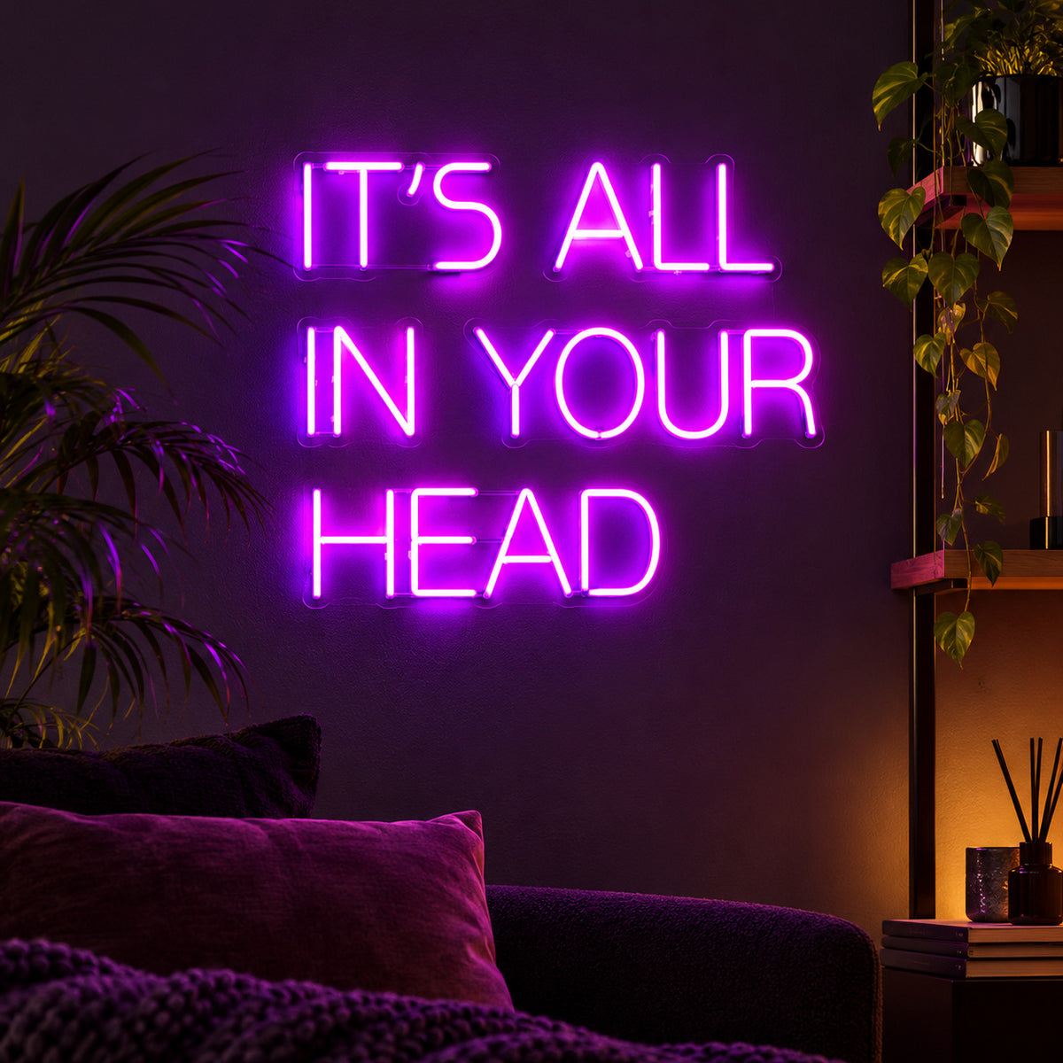 Its All In Your Head LED Neon Sign — image 01