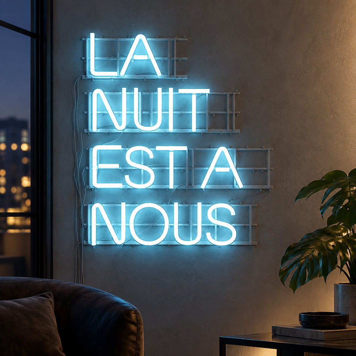La Nuit Est A Nous LED Neon Sign — image 01