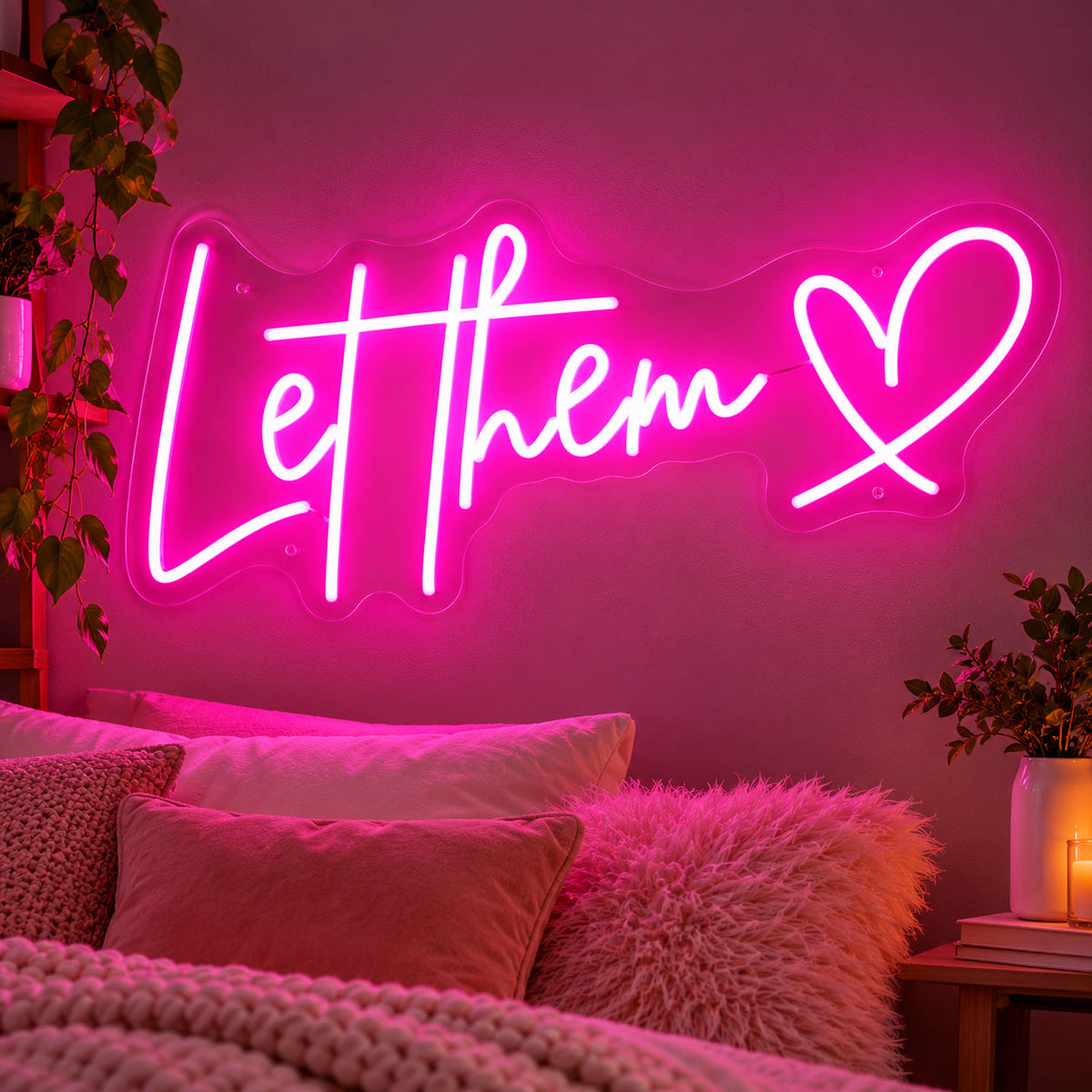 Let Them Heart LED Neon Sign — image 01