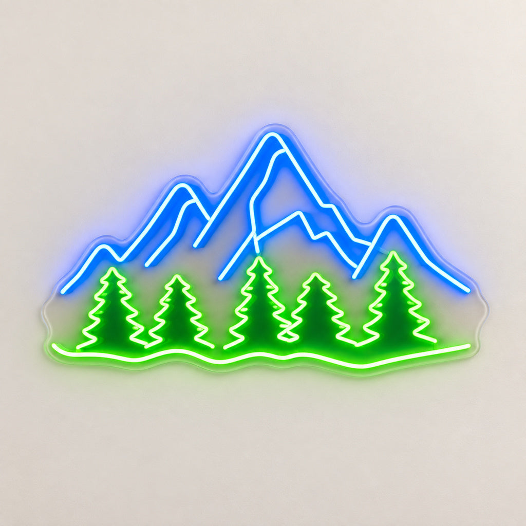 Mountain Pines Landscape LED Neon Sign image 6